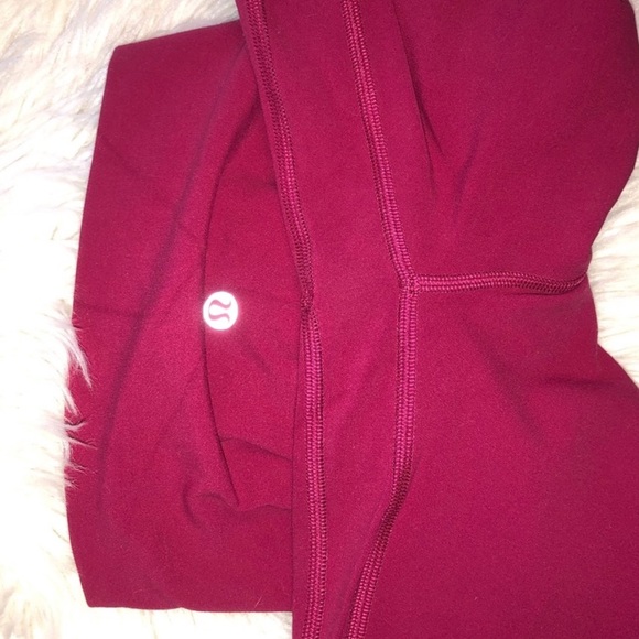 Magenta Lululemon Leggings - Picture 3 of 4